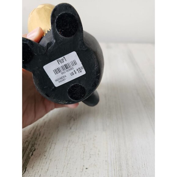 Pier 1 cat Indonesia statue figurine decor unique - Picture 9 of 9